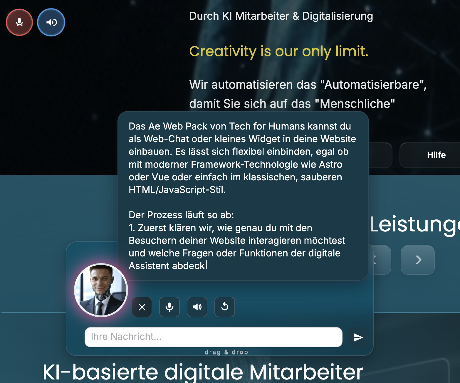 Vorlesen und Sprachausgabe im AE Web Paket